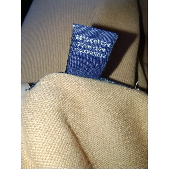 Land's End Sweater Women's XL 18-20 Pullover Short Sleeves Career Basic Caramel - Picture 7 of 8